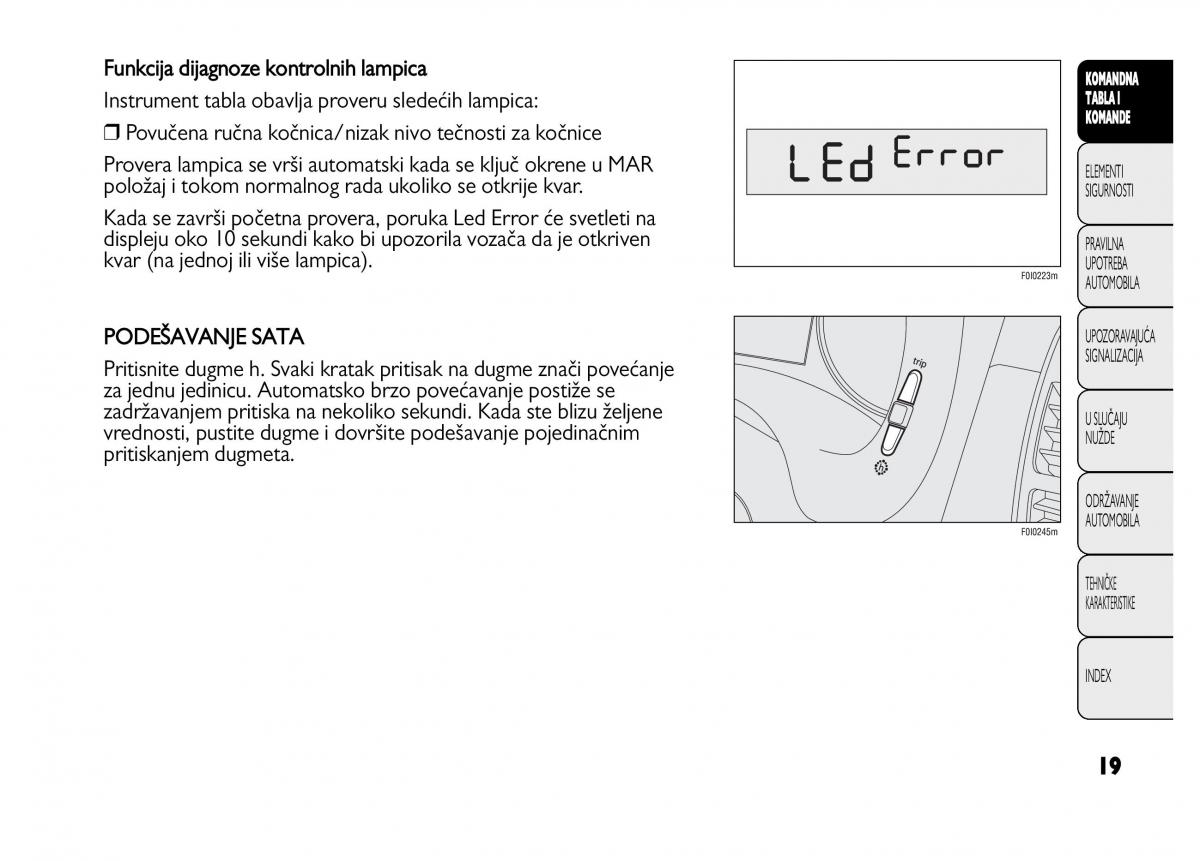 Fiat Punto II 2 vlasnicko uputstvo / page 20