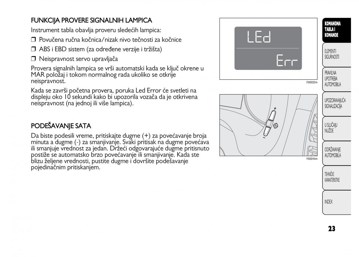 Fiat Punto II 2 vlasnicko uputstvo / page 24