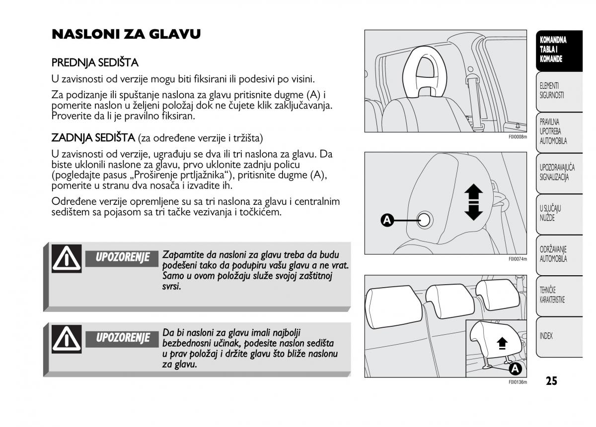 Fiat Punto II 2 vlasnicko uputstvo / page 26