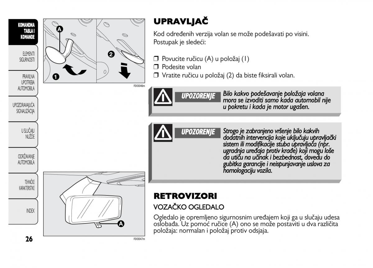 Fiat Punto II 2 vlasnicko uputstvo / page 27