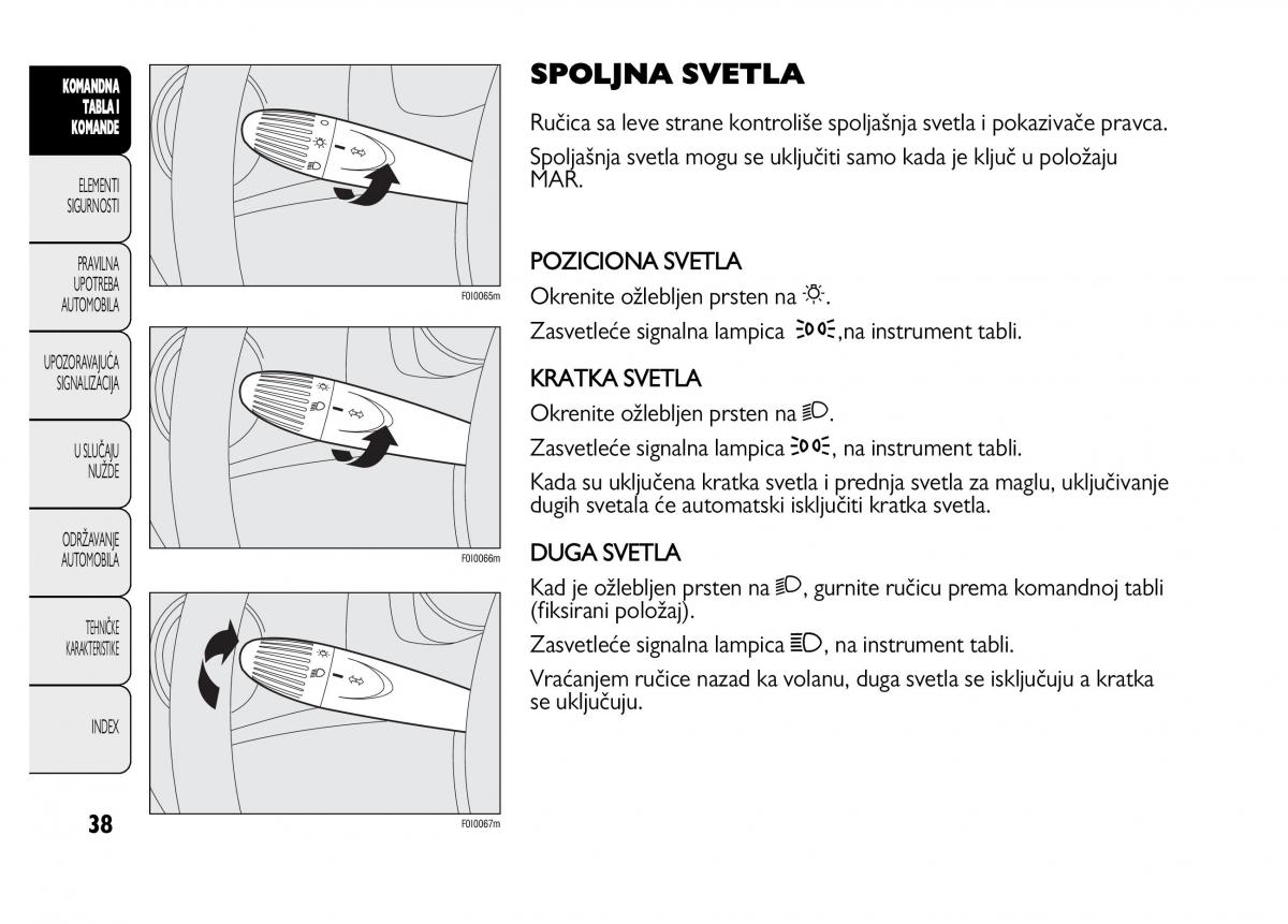 Fiat Punto II 2 vlasnicko uputstvo / page 39