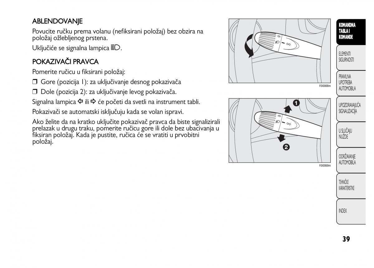 Fiat Punto II 2 vlasnicko uputstvo / page 40