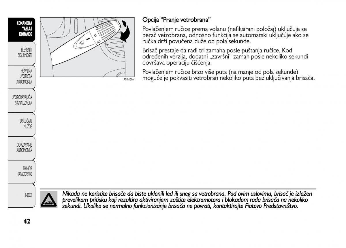 Fiat Punto II 2 vlasnicko uputstvo / page 43