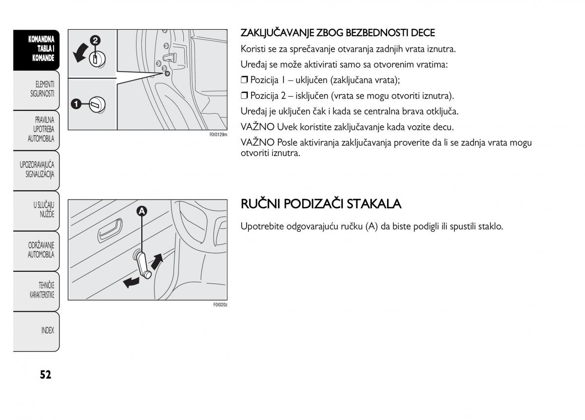 Fiat Punto II 2 vlasnicko uputstvo / page 53