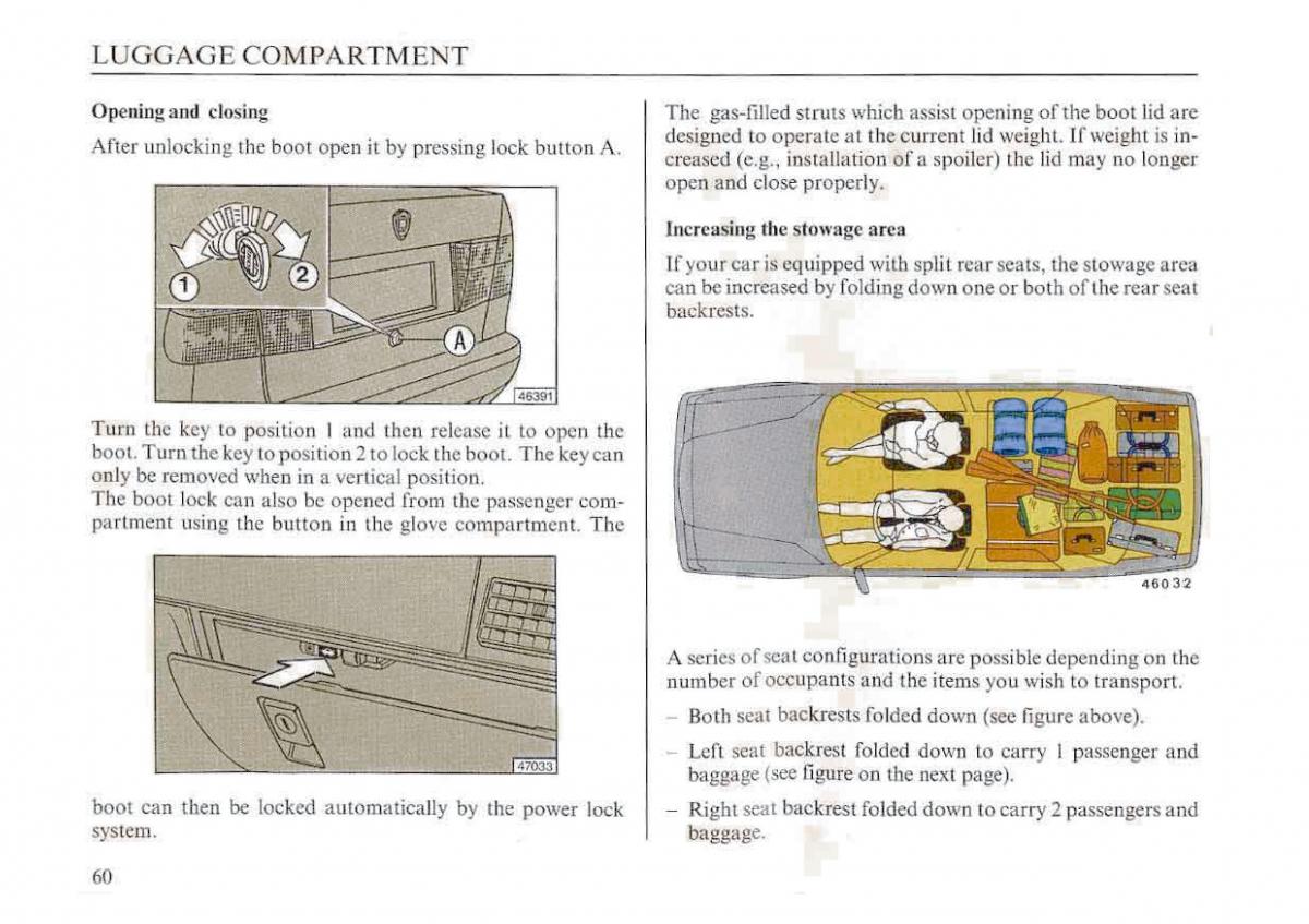 manual  Lancia Dedra owners manual / page 63