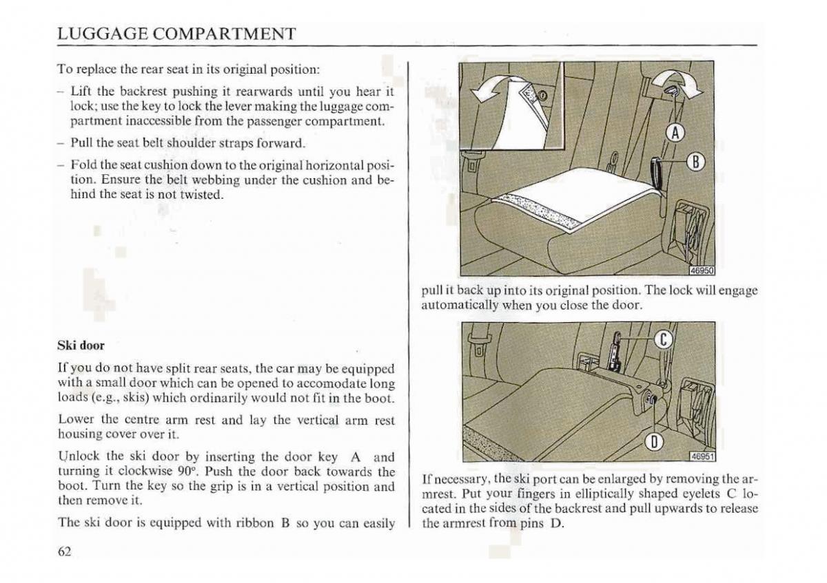 manual  Lancia Dedra owners manual / page 65