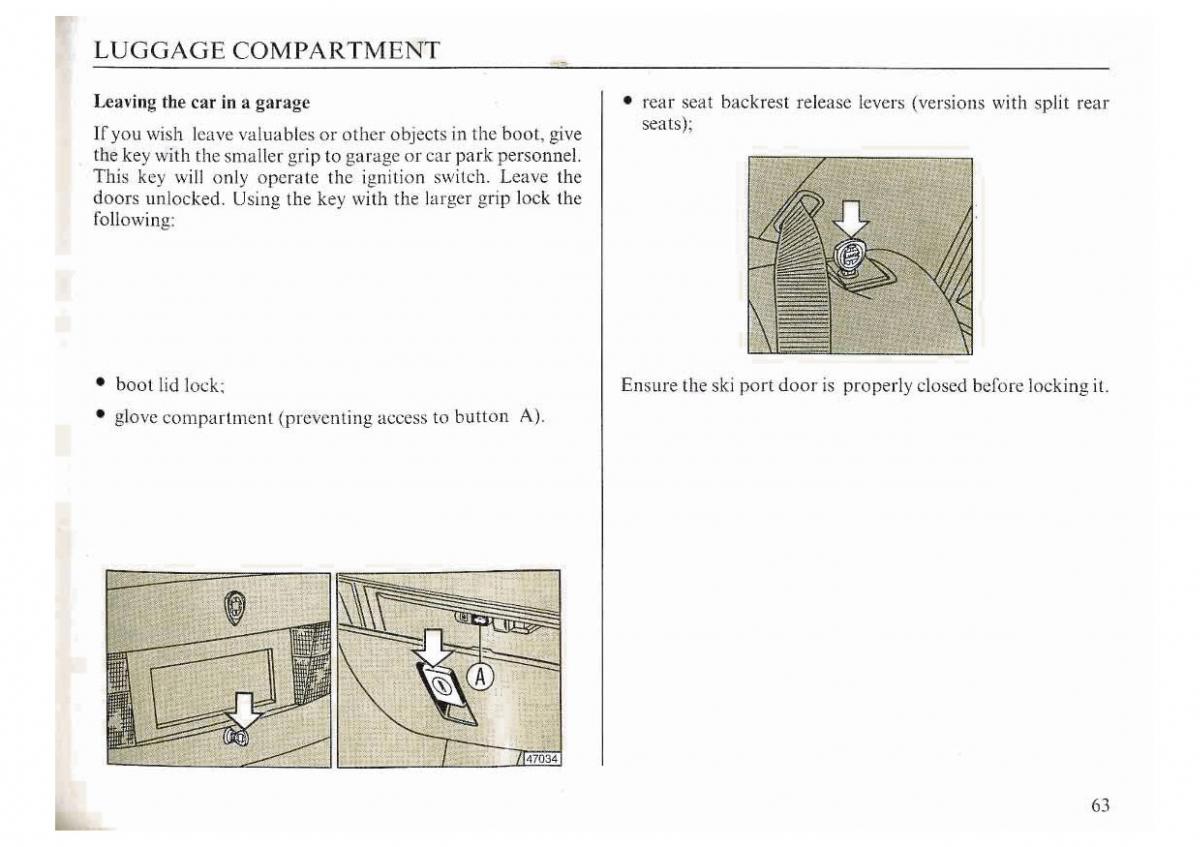 manual  Lancia Dedra owners manual / page 66