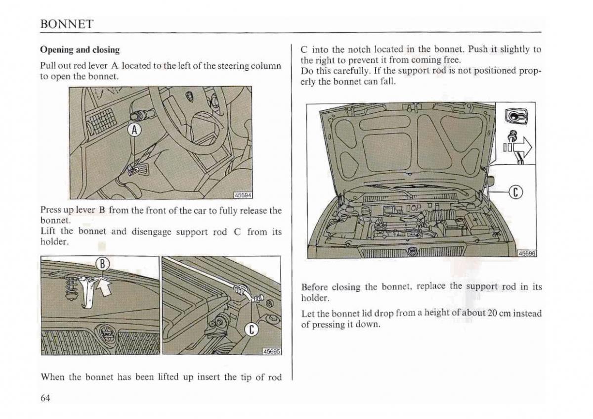 manual  Lancia Dedra owners manual / page 67