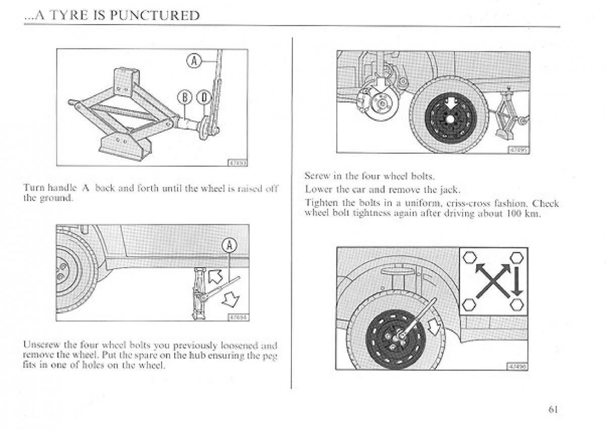 manual  Lancia Delta I 1 owners manual / page 61