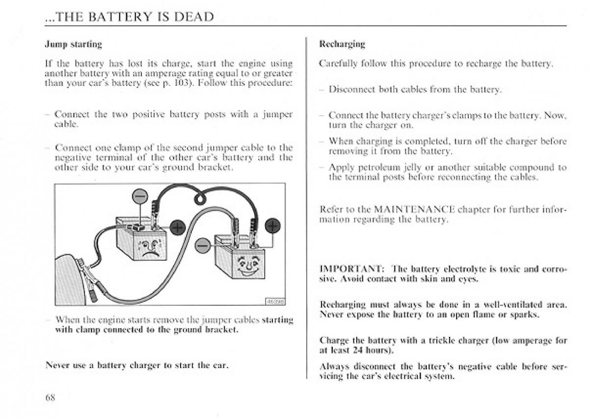 manual  Lancia Delta I 1 owners manual / page 68