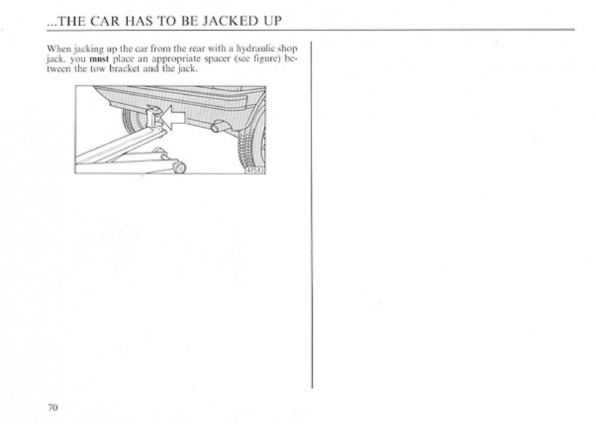 manual  Lancia Delta I 1 owners manual / page 70