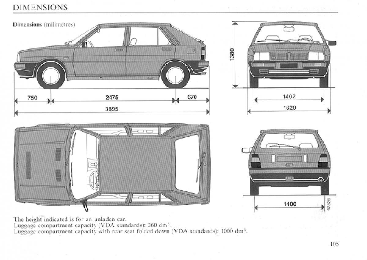 Чертеж lancia delta integrale