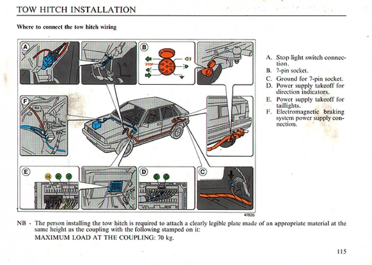 manual  Lancia Delta I 1 owners manual / page 114