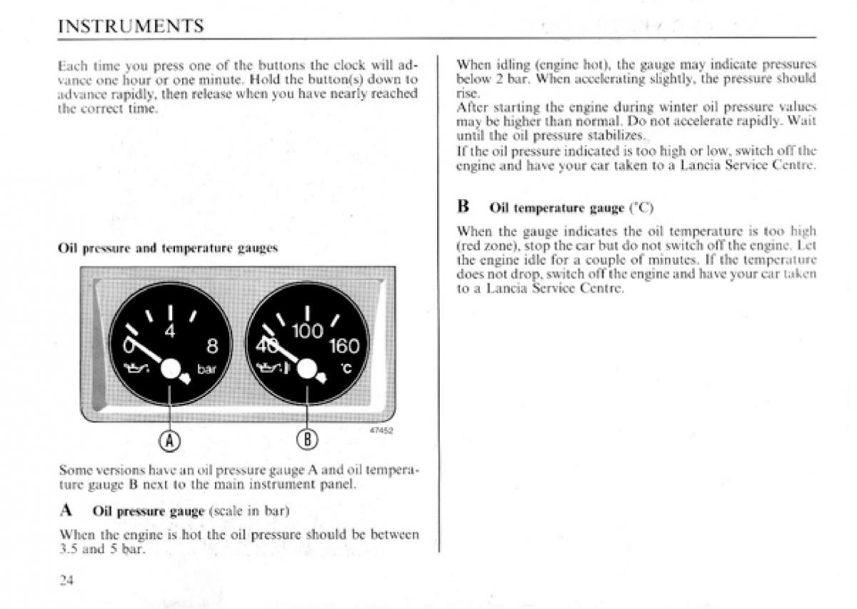 Lancia Delta I 1 owners manual / page 25