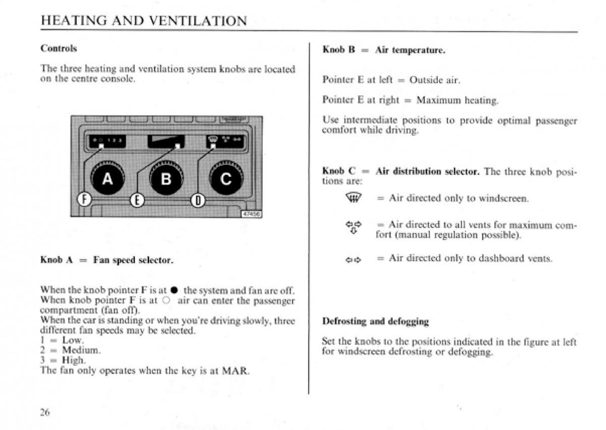 manual  Lancia Delta I 1 owners manual / page 27