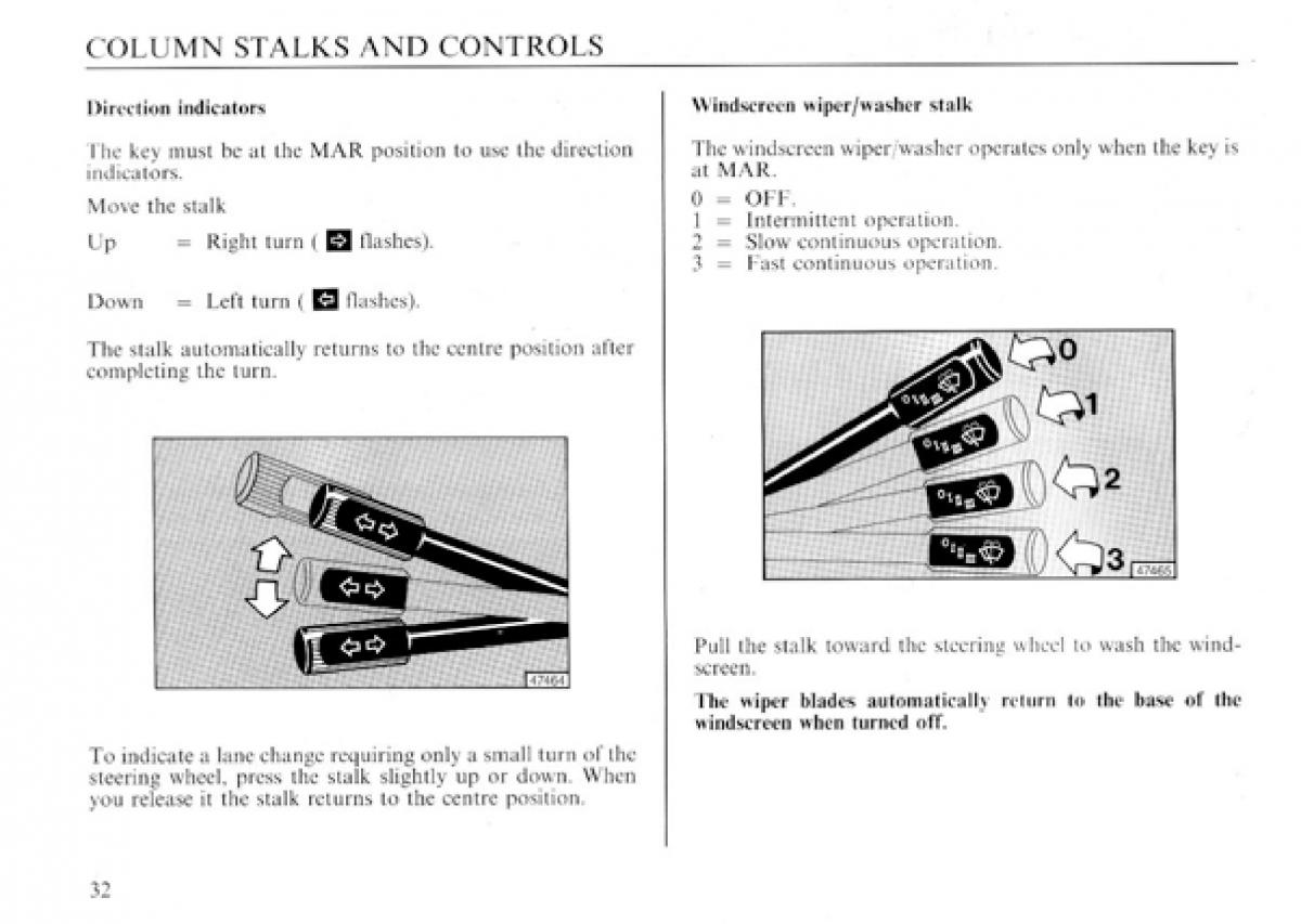 manual  Lancia Delta I 1 owners manual / page 33