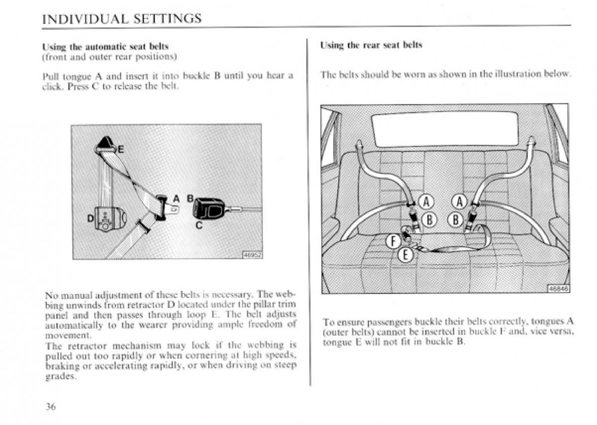 manual  Lancia Delta I 1 owners manual / page 37