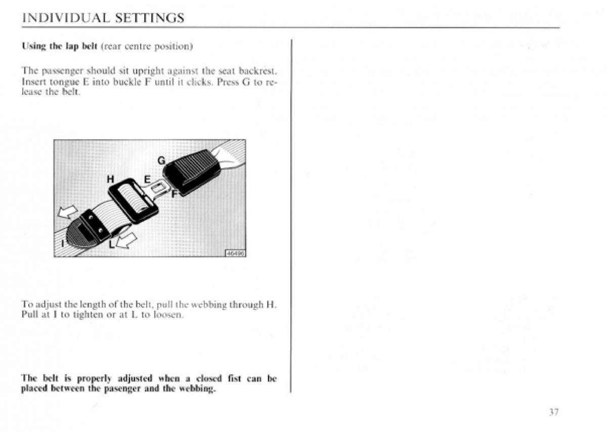 manual  Lancia Delta I 1 owners manual / page 38