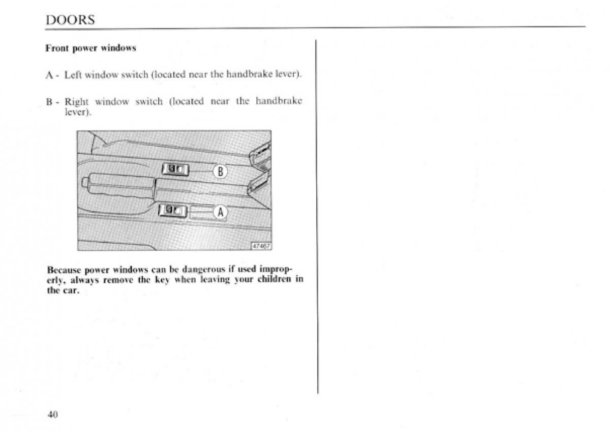 manual  Lancia Delta I 1 owners manual / page 41