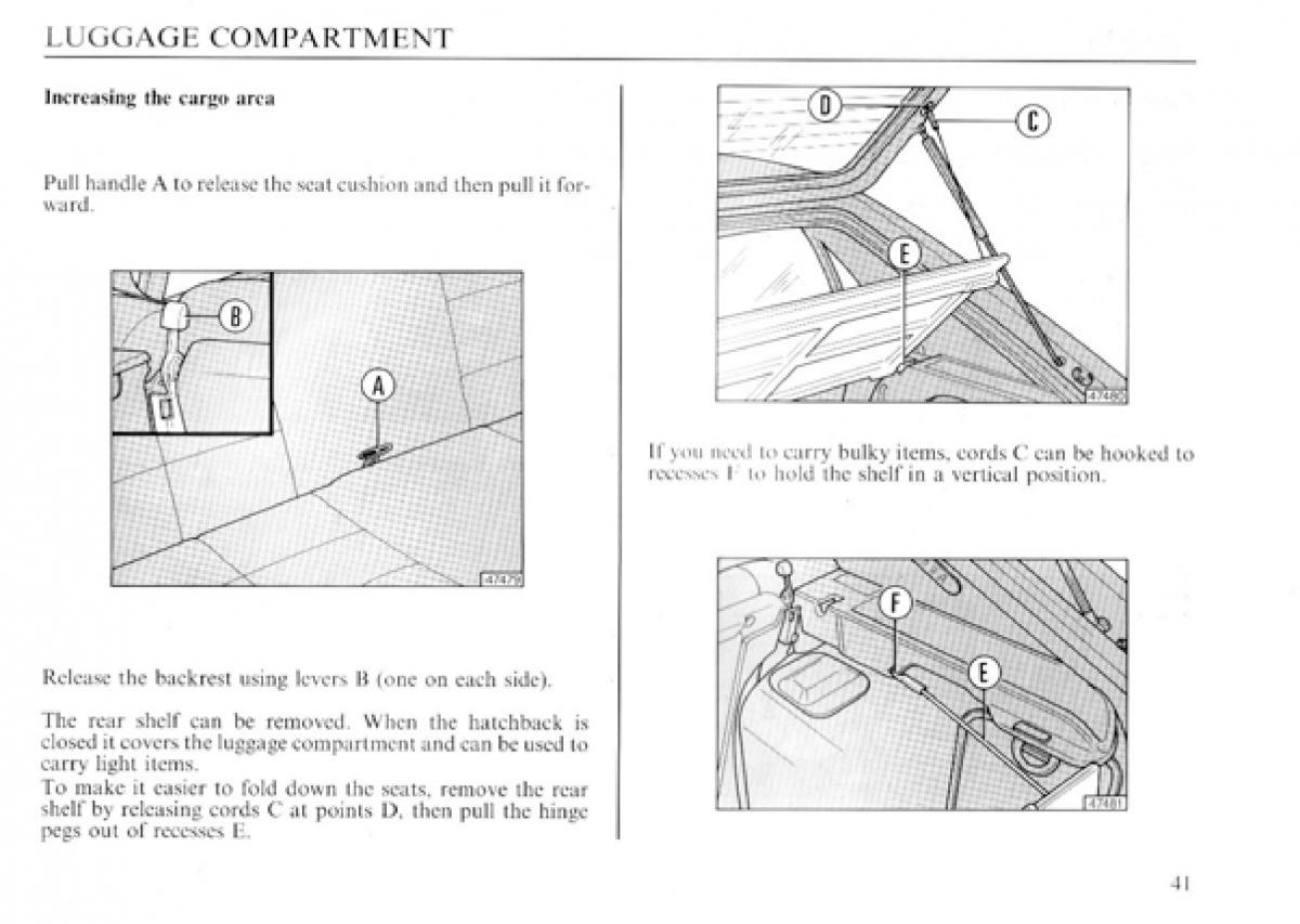 manual  Lancia Delta I 1 owners manual / page 42