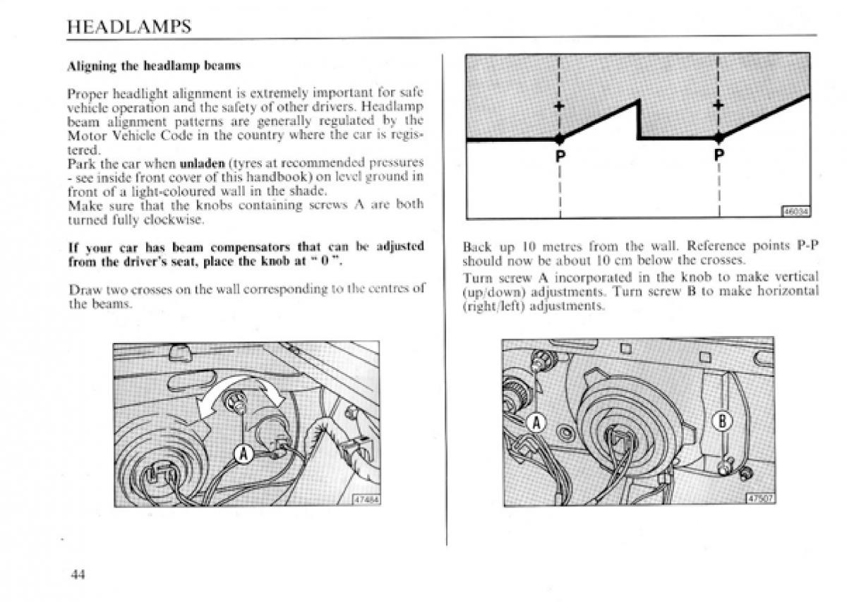 manual  Lancia Delta I 1 owners manual / page 45