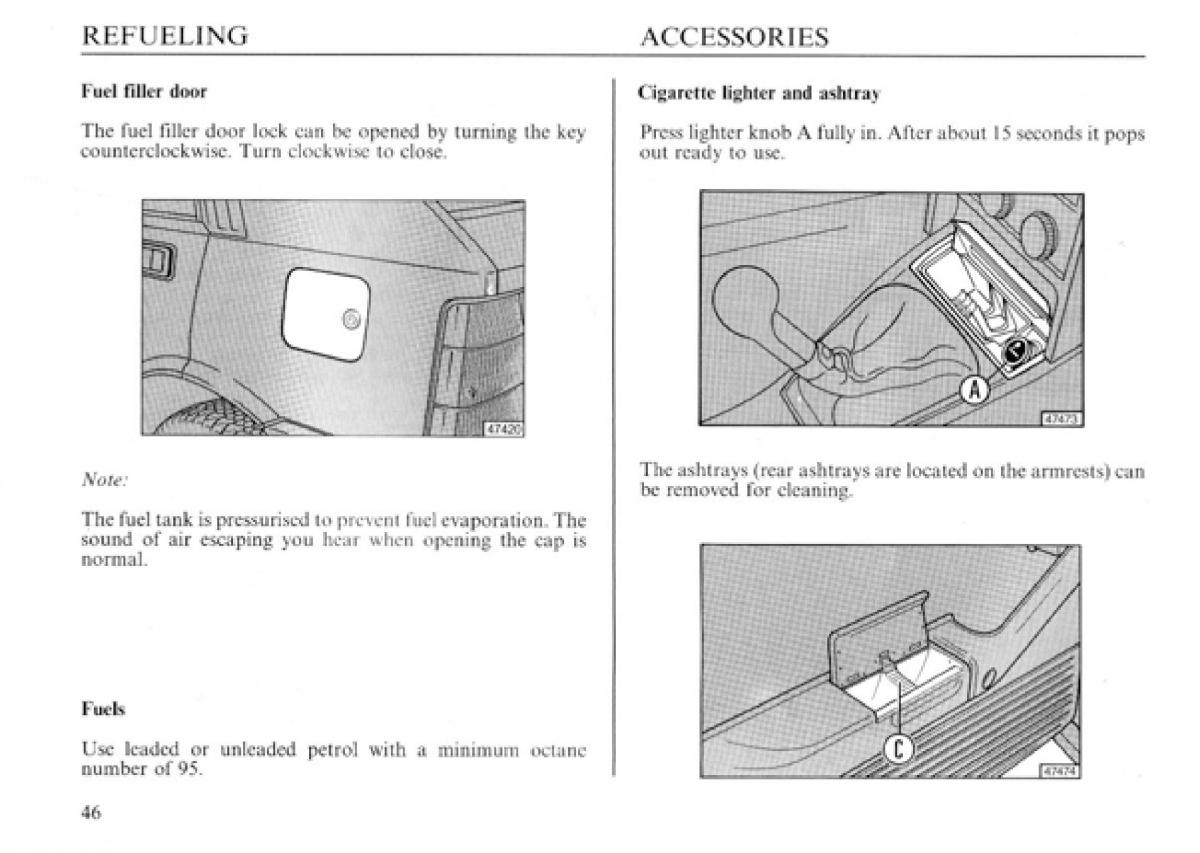 manual  Lancia Delta I 1 owners manual / page 47