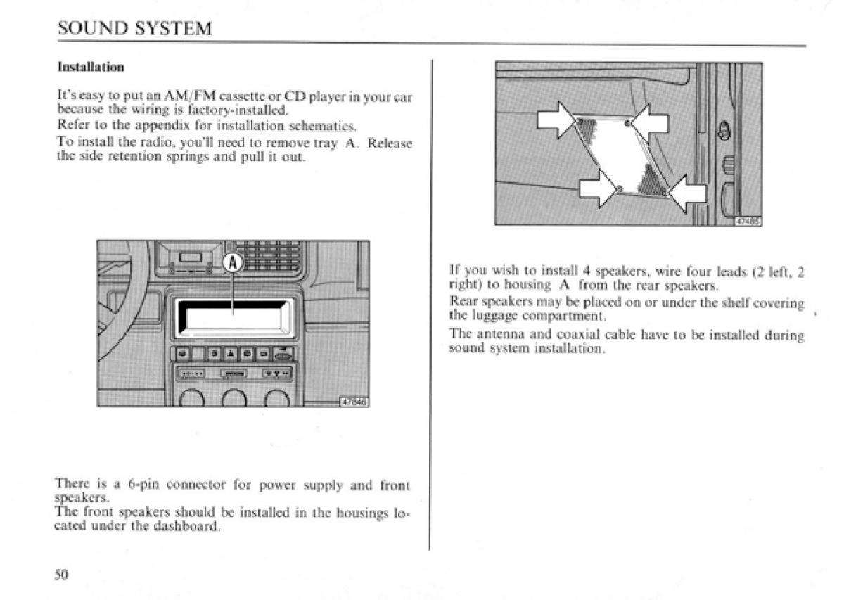 manual  Lancia Delta I 1 owners manual / page 51