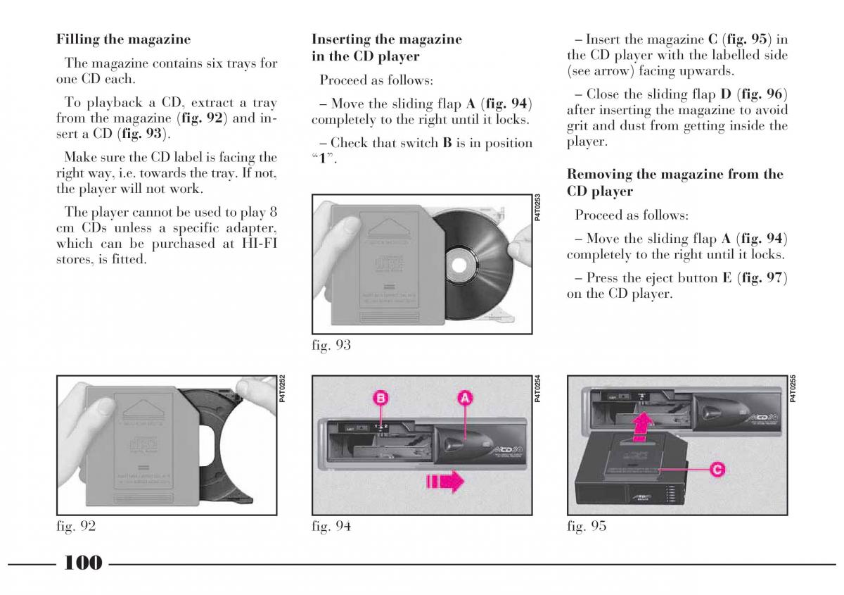 Lancia Lybra owners manual / page 101