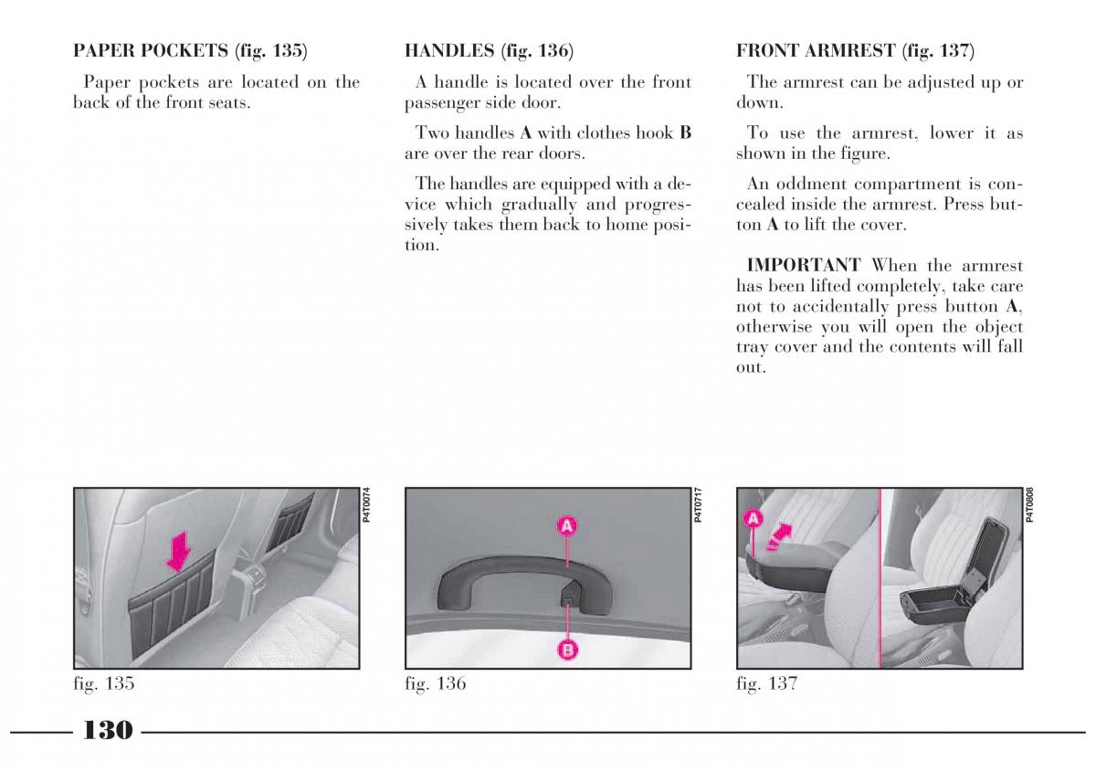 Lancia Lybra owners manual / page 131