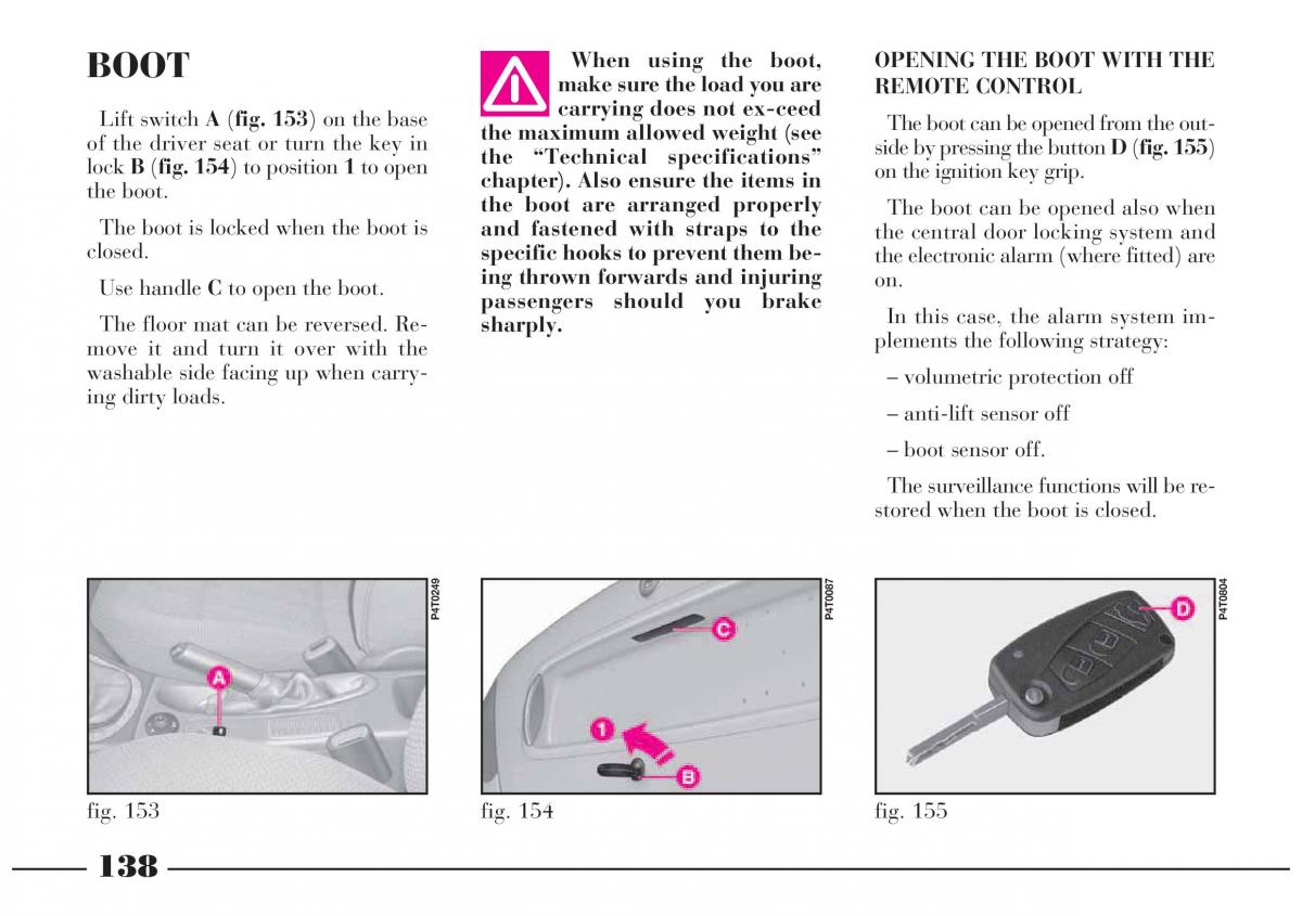 Lancia Lybra owners manual / page 139