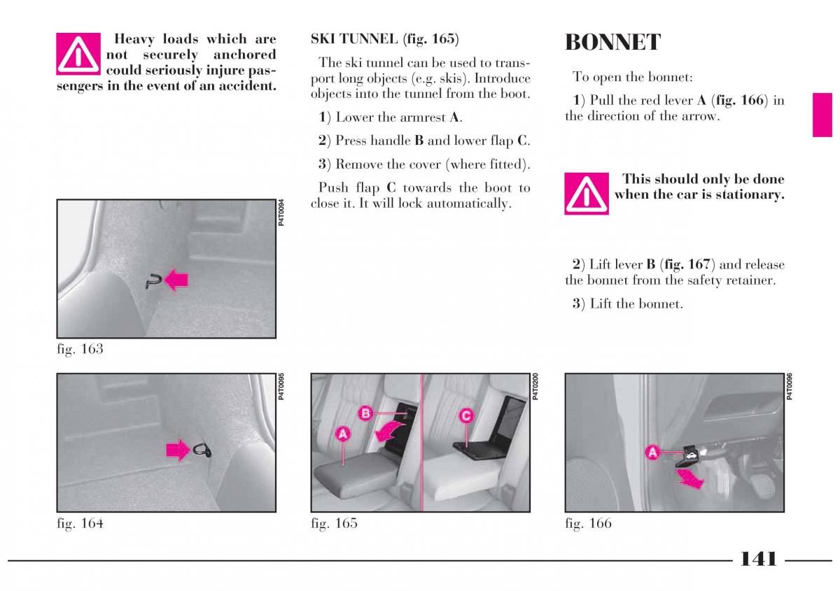 Lancia Lybra owners manual / page 142