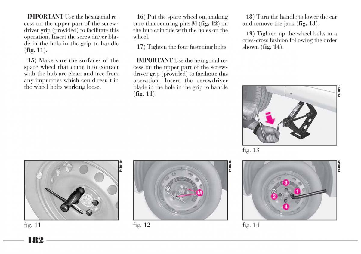 Lancia Lybra owners manual / page 183