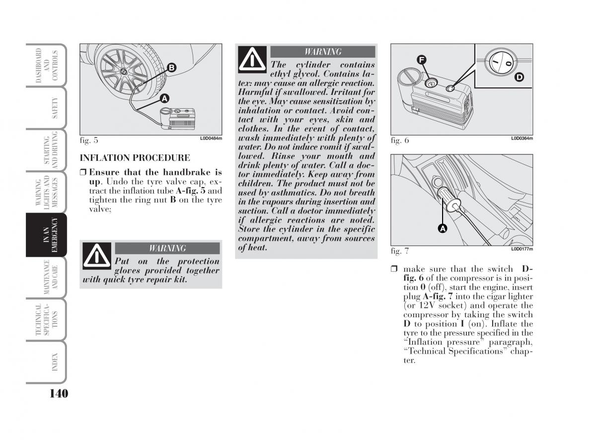 Lancia Musa owners manual / page 141