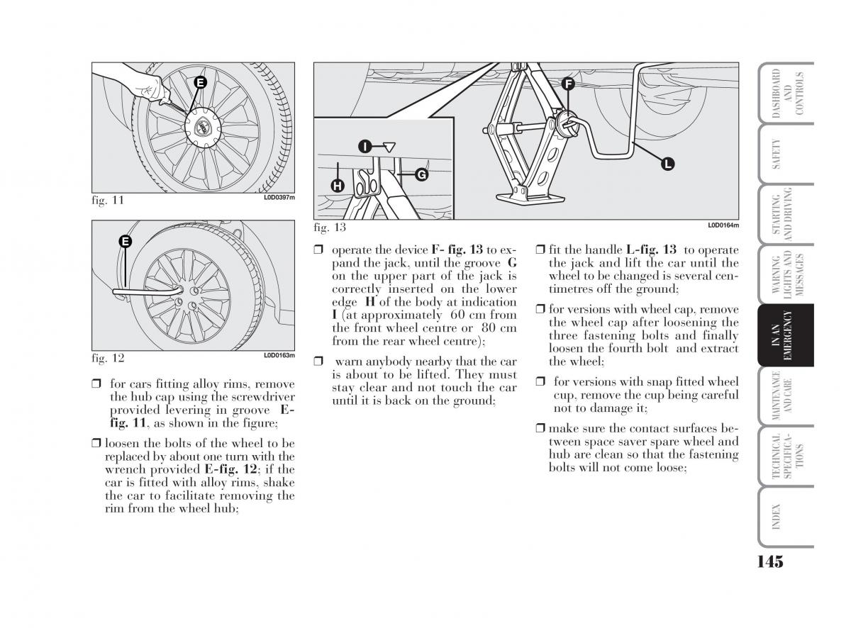 Lancia Musa owners manual / page 146