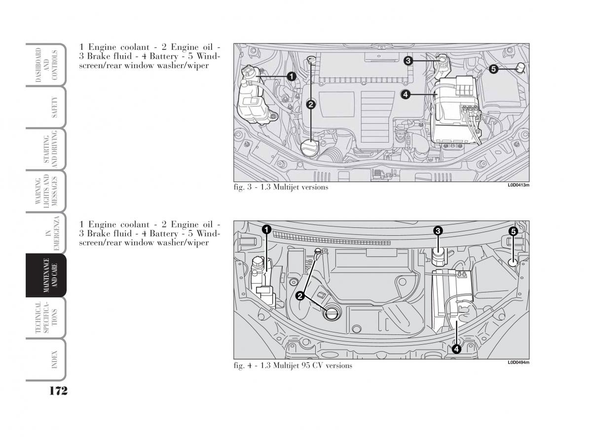 Lancia Musa owners manual / page 173