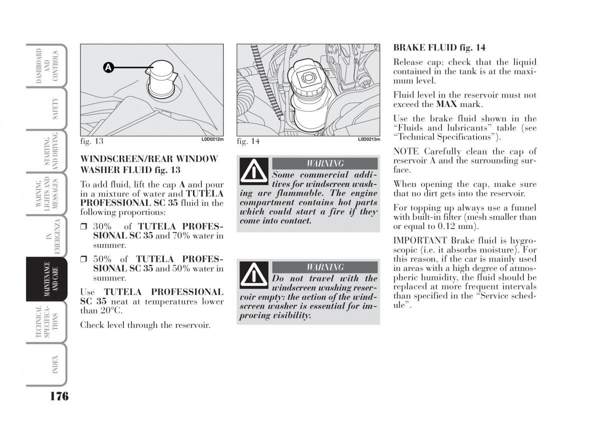 Lancia Musa owners manual / page 177