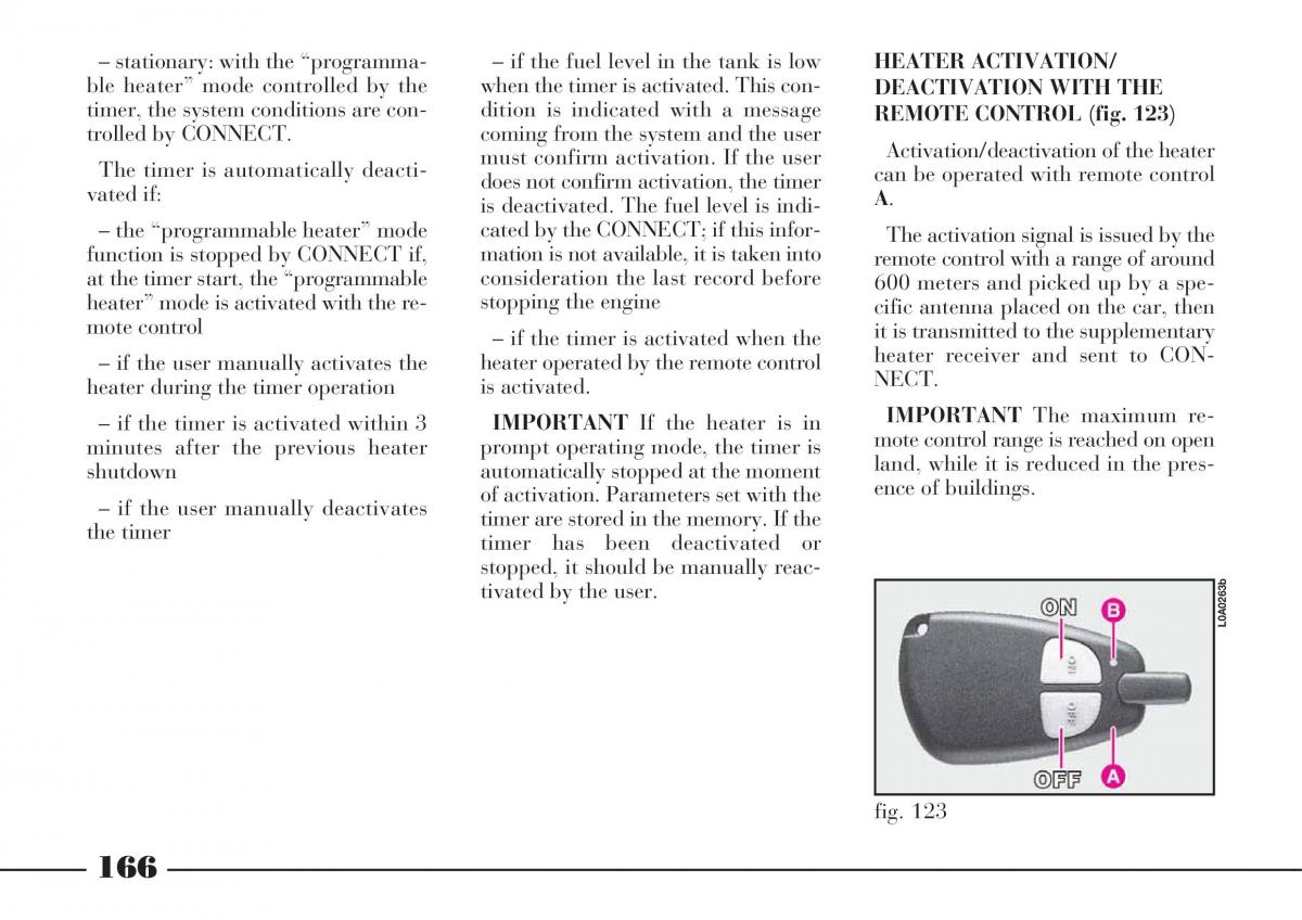 Lancia Thesis owners manual / page 167