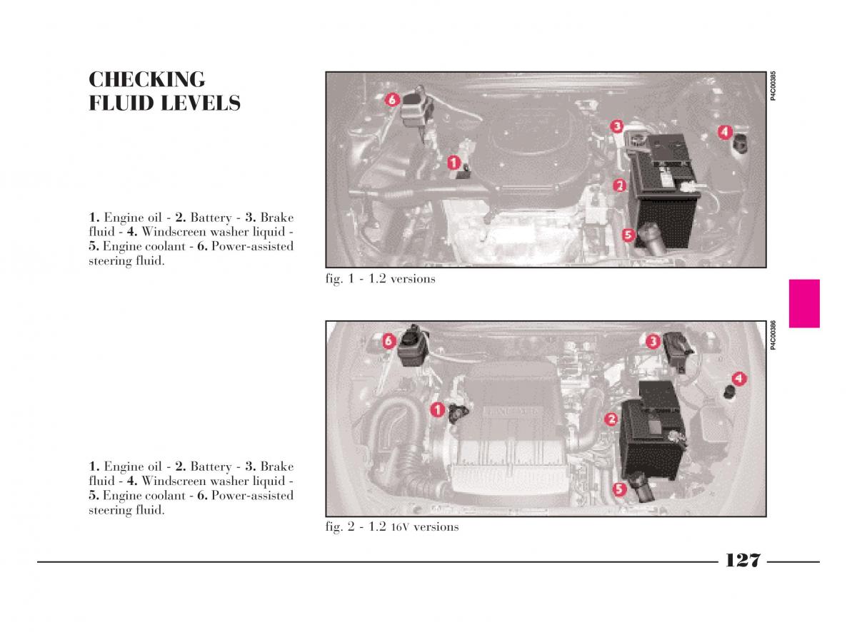 manual  Lancia Y owners manual / page 130