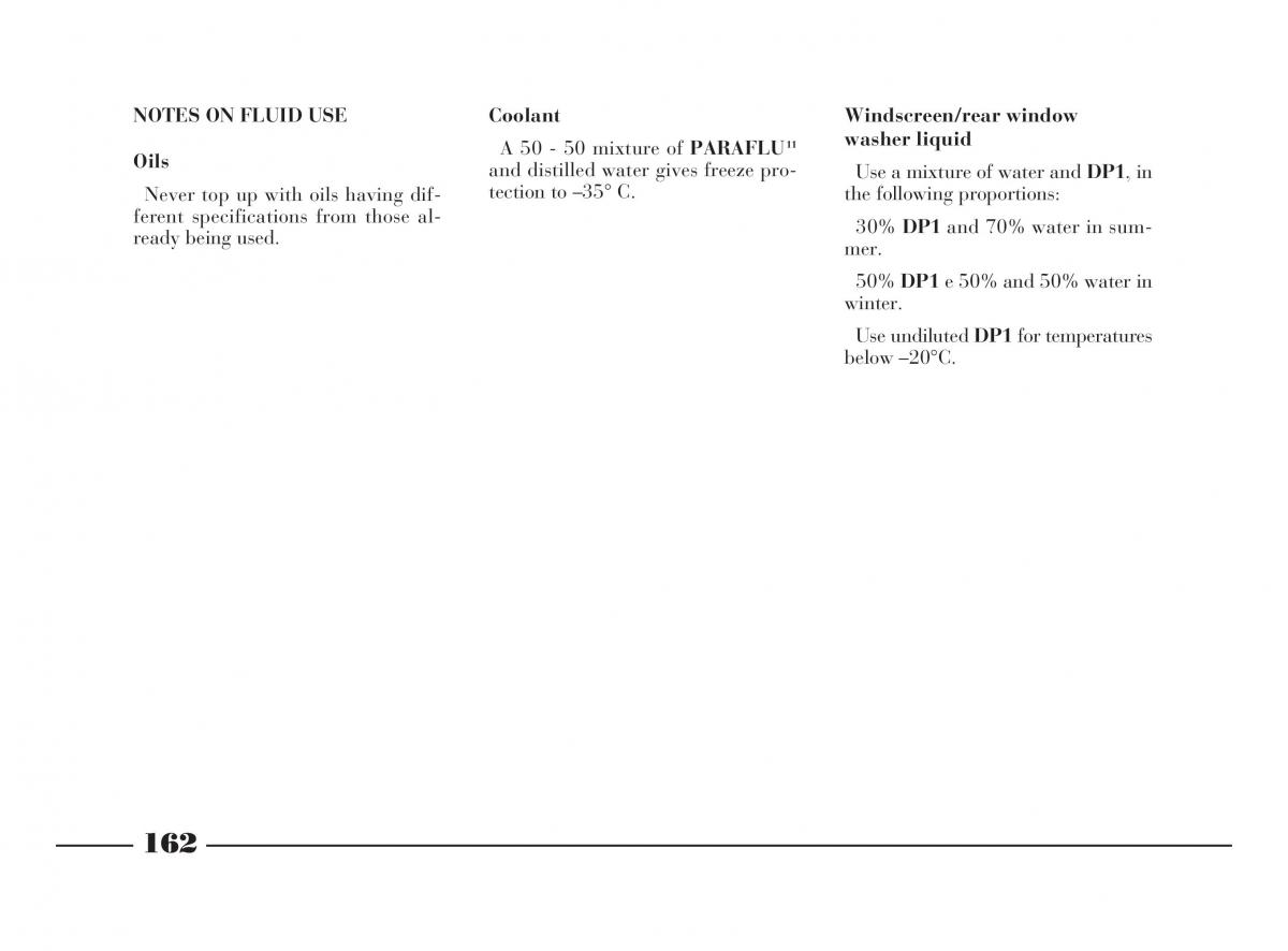 manual  Lancia Y owners manual / page 165