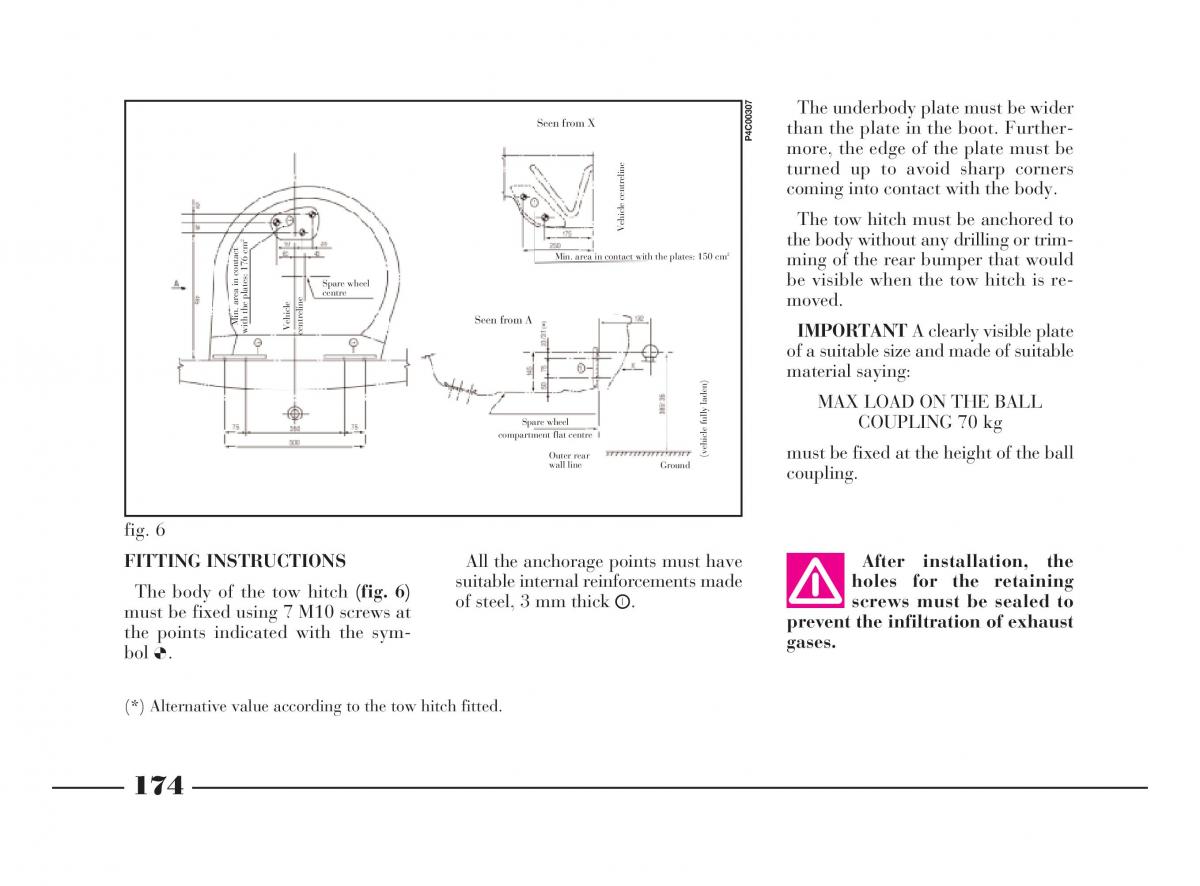 manual  Lancia Y owners manual / page 177