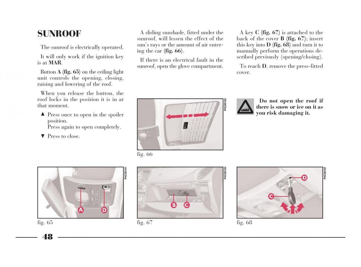 manual  Lancia Y owners manual / page 51