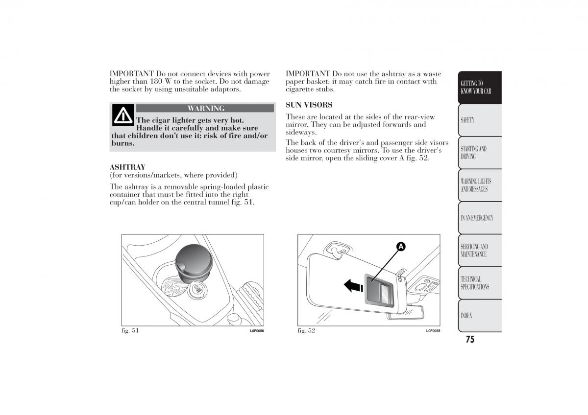 Lancia Ypsilon II 2 owners manual / page 79