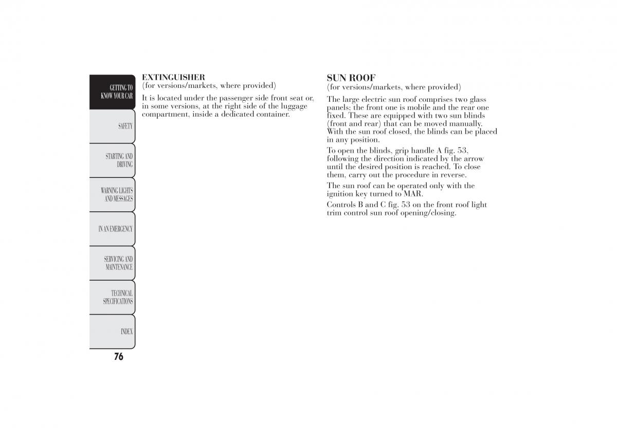 Lancia Ypsilon II 2 owners manual / page 80