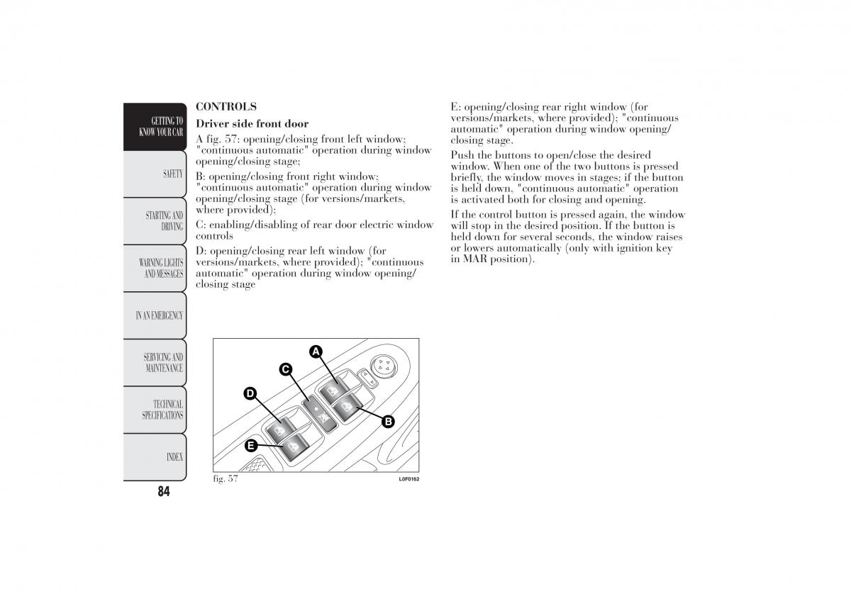 Lancia Ypsilon II 2 owners manual / page 88