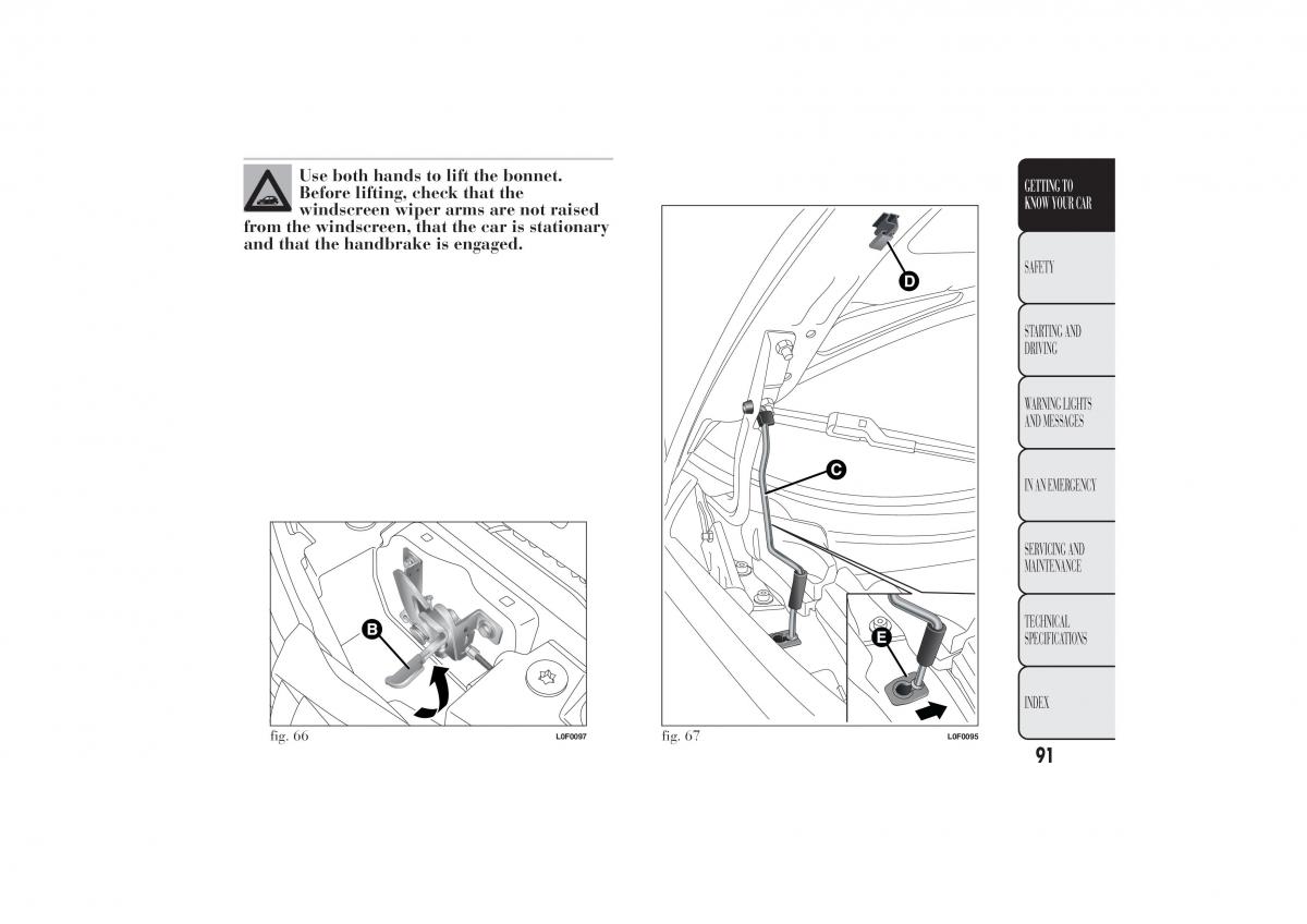 Lancia Ypsilon II 2 owners manual / page 95