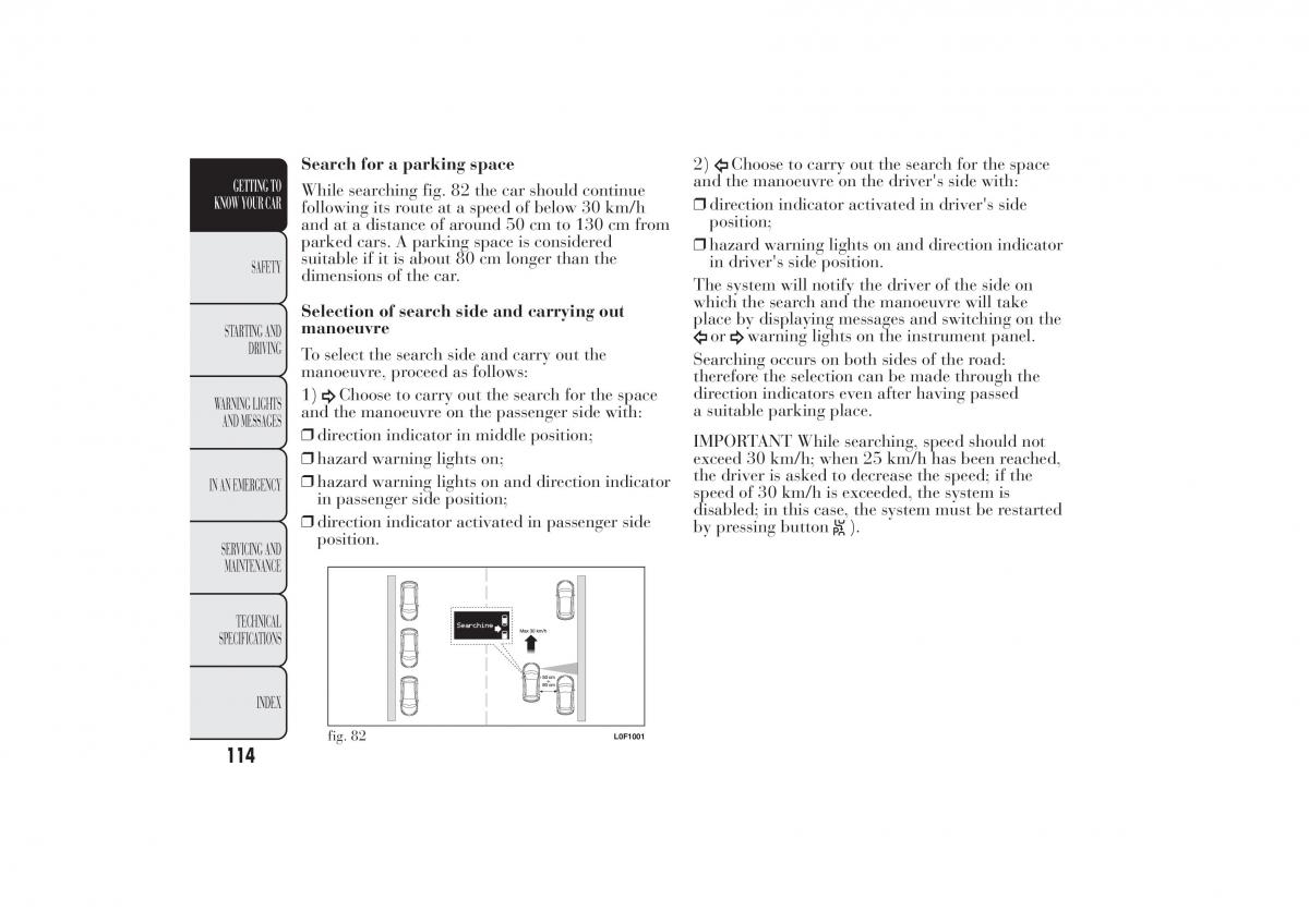 Lancia Ypsilon II 2 owners manual / page 118