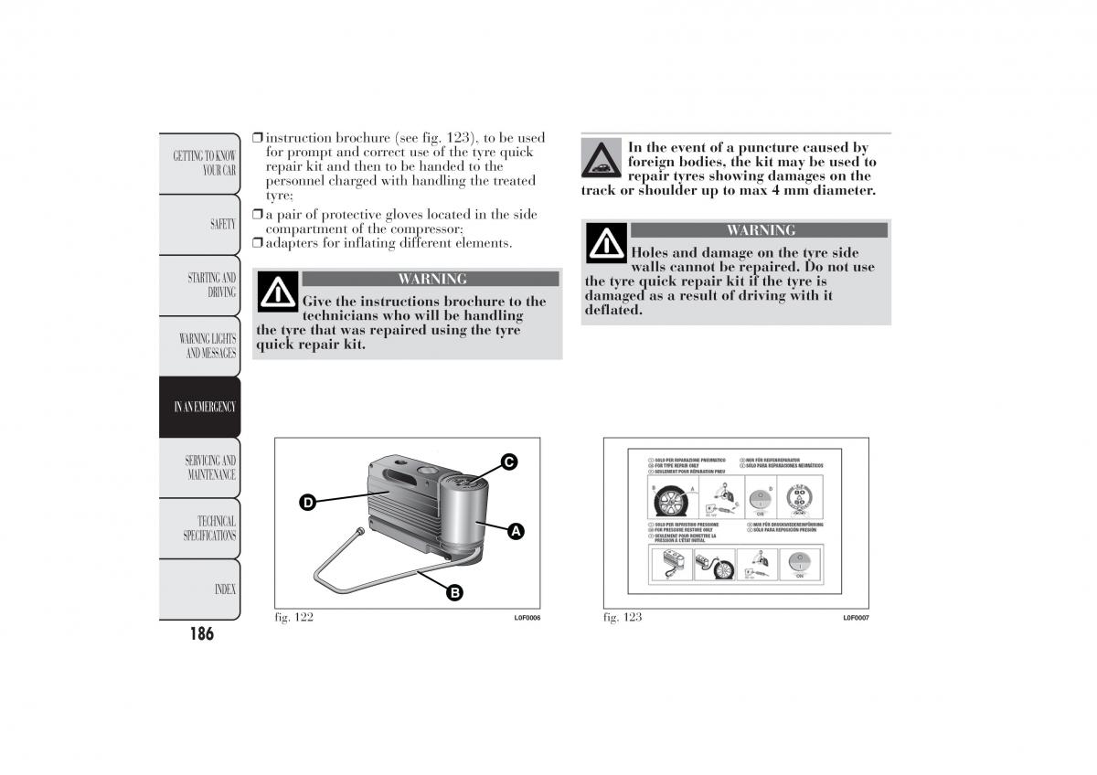 Lancia Ypsilon II 2 owners manual / page 190