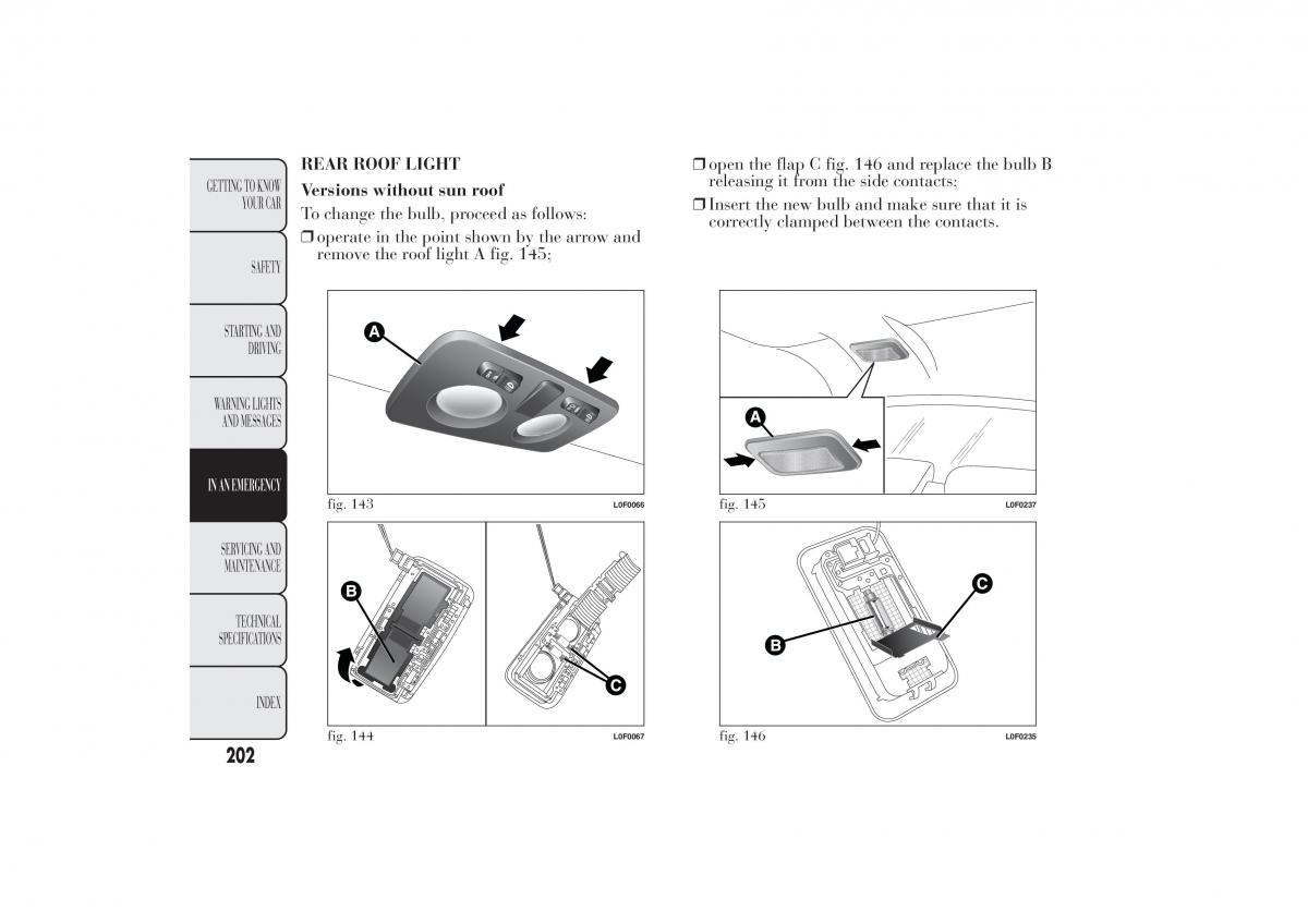 Lancia Ypsilon II 2 owners manual / page 206