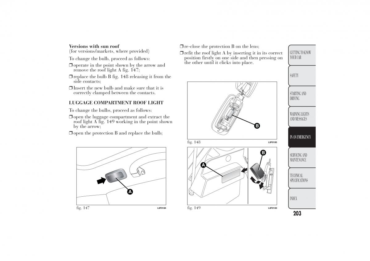 Lancia Ypsilon II 2 owners manual / page 207