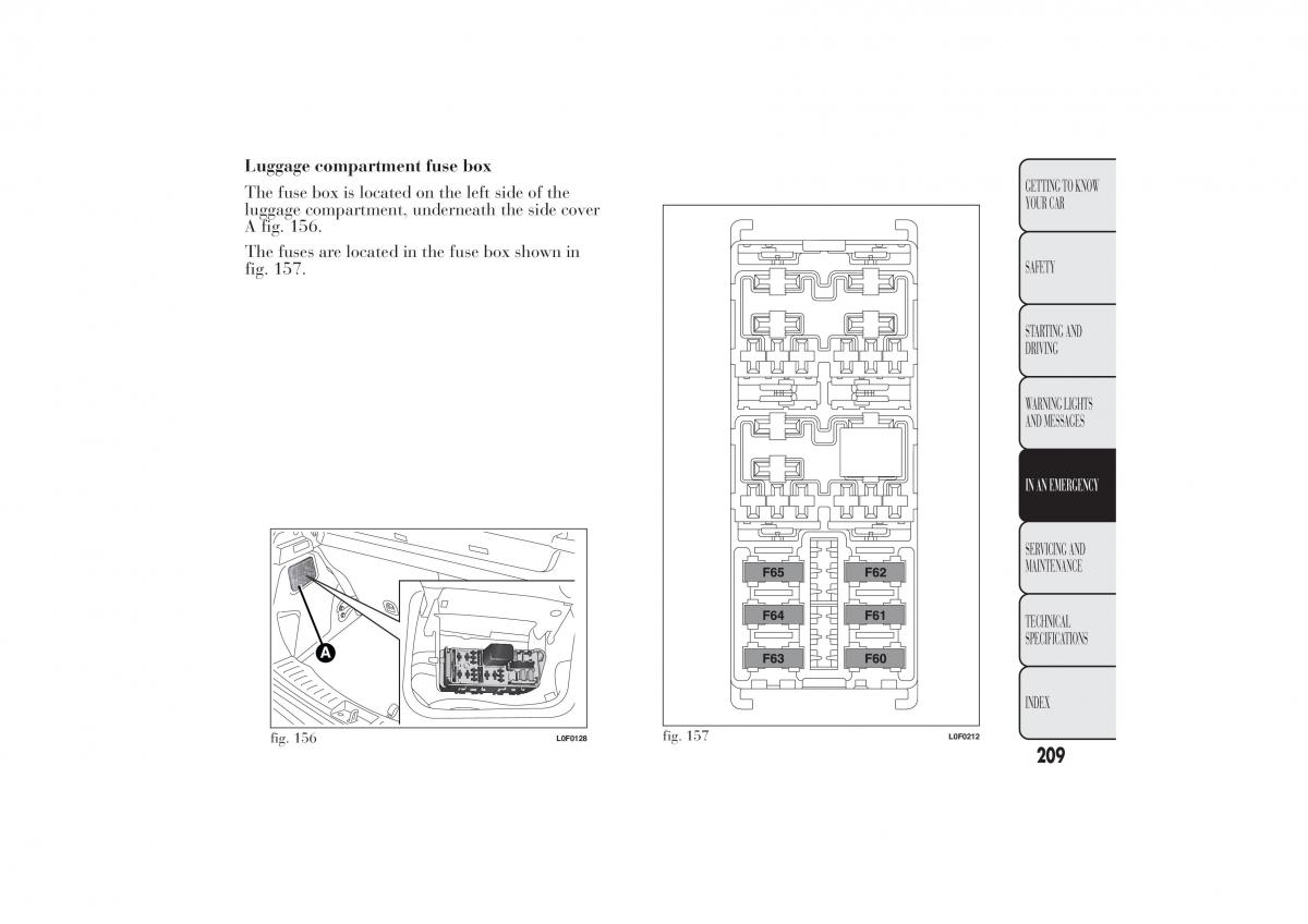 Lancia Ypsilon II 2 owners manual / page 213